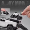 1:24 Tesla Cybertruck Pickup with Motorcycle 