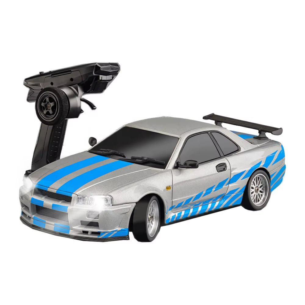 2024 New Arrival 1/18 Drift RC Car 2.4G Remote Control GTR Model Racing Cars RTR NSX R34 with GYRO Light for Kid and Adult