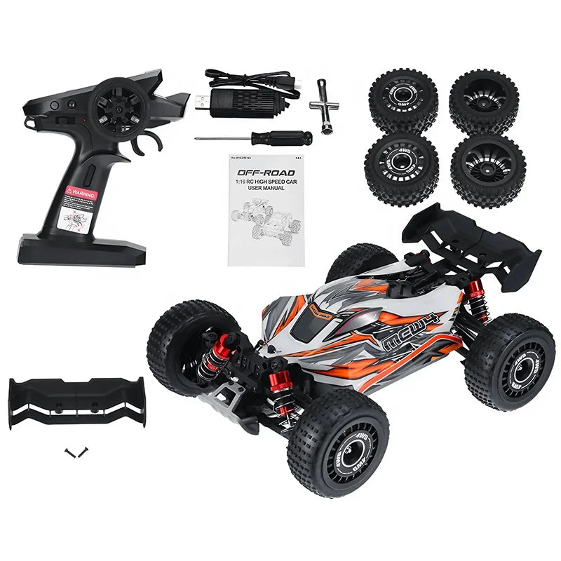 MJX MEW4 M162 1/16 Lights 2.4G RTR 39KM Speed Electric 4X4 4WD Remote Control 1 16 RC Crawler Buggy Brushless Birthday Gift