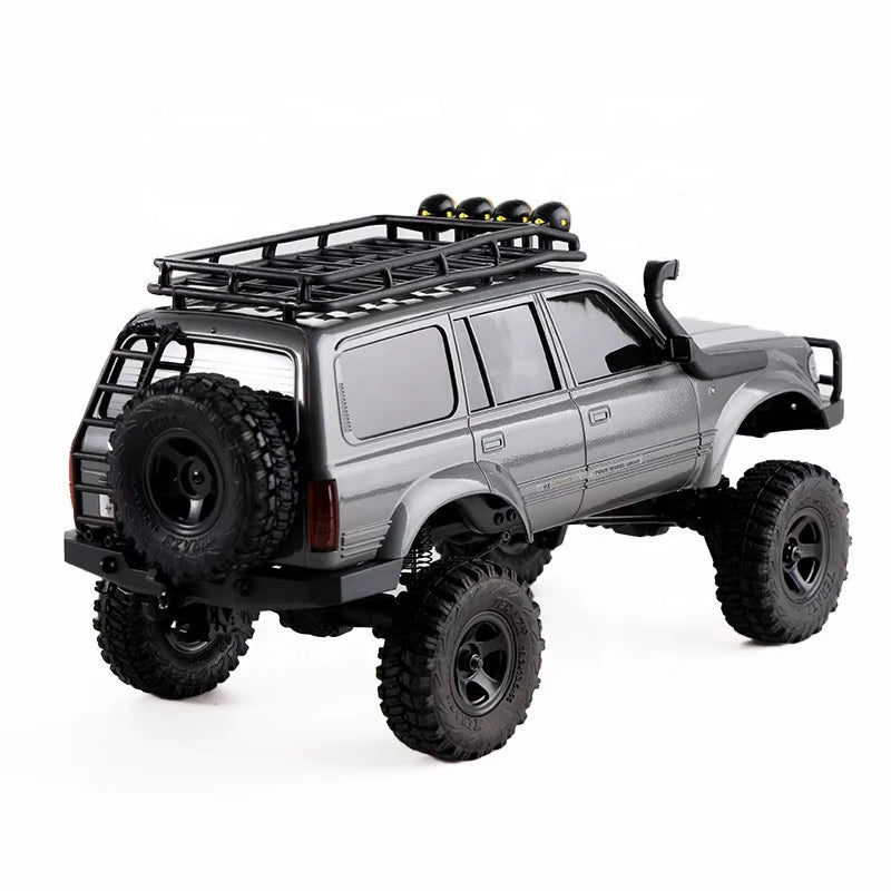 FMS 1:18 Scale FCX18 LC80 Gray Toyoto Land Cruiser 80 RTR off Road Remote Control RC Car Hobby Toy