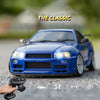 2024 New Arrival 1/18 Drift RC Car 2.4G Remote Control GTR Model Racing Cars RTR NSX R34 with GYRO Light for Kid and Adult